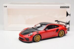 Porsche 911 991.2 GT3 RS Weissach Package Guards Red Goldene Magnesium Felgen Minichamps 1:18 153068236 Metall – Bild 6 von 6