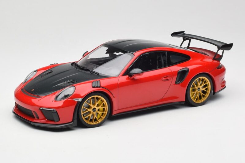 Porsche 911 991.2 GT3 RS Weissach Package Guards Red Goldene Magnesium Felgen Minichamps 1:18 153068236 Metall
