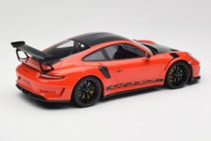 Porsche 911 991.2 GT3 RS Weissach Package Lava Orange Wording Schwarze Magnesium Felgen Minichamps 1:18 153068226 Metall – Bild 2 von 6