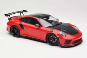 Porsche 911 991.2 GT3 RS Weissach Package Rot mit Schwarzen Felgen Minichamps 1:18 155068230 Metall – Bild 4 von 6