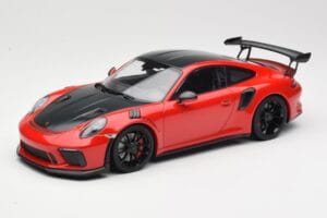 Porsche 911 991.2 GT3 RS Weissach Package Rot mit Schwarzen Felgen Minichamps 1:18 155068230 Metall