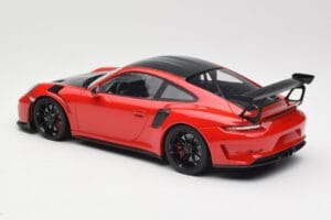 Porsche 911 991.2 GT3 RS Weissach Package Rot mit Schwarzen Felgen Minichamps 1:18 155068230 Metall – Bild 5 von 6