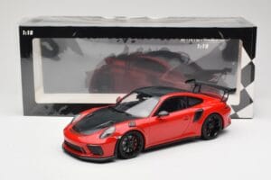 Porsche 911 991.2 GT3 RS Weissach Package Rot mit Schwarzen Felgen Minichamps 1:18 155068230 Metall – Bild 6 von 6