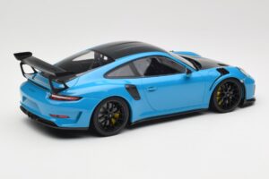 Porsche 911 991.2 GT3 RS Weissach Package Shark Blue Schwarze Magnesium Felgen Minichamps 1:18 153068224 Metall – Bild 2 von 6