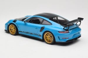 Porsche 911 991.2 GT3 RS Weissach Package Shark Blue Wording Goldene Magnesium Felgen Minichamps 1:18 153068237 Metall – Bild 5 von 6