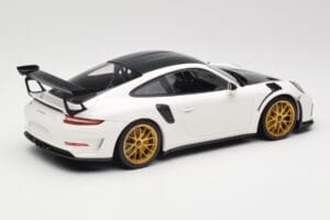 Porsche 911 991.2 GT3 RS Weissach Package Weiss Goldene Magnesium Felgen Minichamps 1:18 153068238 Metall – Bild 2 von 6