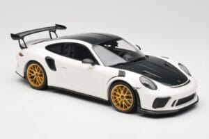 Porsche 911 991.2 GT3 RS Weissach Package Weiss Goldene Magnesium Felgen Minichamps 1:18 153068238 Metall – Bild 4 von 6