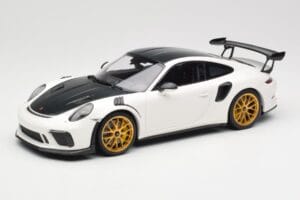 Porsche 911 991.2 GT3 RS Weissach Package Weiss Goldene Magnesium Felgen Minichamps 1:18 153068238 Metall