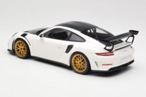 Porsche 911 991.2 GT3 RS Weissach Package Weiss Goldene Magnesium Felgen Minichamps 1:18 153068238 Metall – Bild 5 von 6