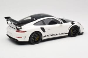 Porsche 911 991.2 GT3 RS Weissach Package Weiss Wording Schwarze Magnesium Felgen Minichamps 1:18 153068225 Metall – Bild 2 von 6