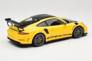 Porsche 911 991.2 GT3 RS Gelb Weissach Package Platinum Wheels Minichamps 1:18 155068221 Metall – Bild 2 von 6
