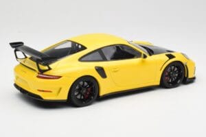 Porsche 911 991.2 GT3 RS Gelb mit Schwarzen Felgen Minichamps 1:18 155068231 Metall – Bild 2 von 6