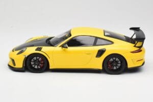 Porsche 911 991.2 GT3 RS Gelb mit Schwarzen Felgen Minichamps 1:18 155068231 Metall – Bild 3 von 6