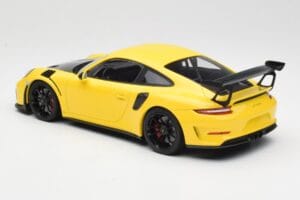 Porsche 911 991.2 GT3 RS Gelb mit Schwarzen Felgen Minichamps 1:18 155068231 Metall – Bild 5 von 6