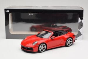 Porsche 911 992 Carrera 4S Cabriolet Rot Minichamps 1:18 155067331 Metall – Bild 6 von 6
