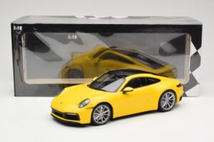 Porsche 911 992 Carrera 4S Gelb Minichamps 1:18 155067320 Metall – Bild 6 von 6
