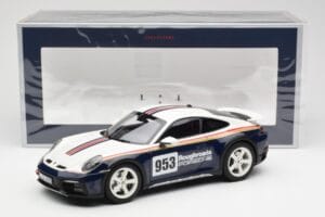 Porsche 911 992 Dakar Rough Roads Norev 1:18 187240 Metall – Bild 9 von 9