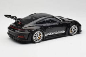 Porsche 911 992 GT3 RS Schwarz Mit Silbernen Felgen Minichamps 1:18 155062231 Metall – Bild 2 von 6