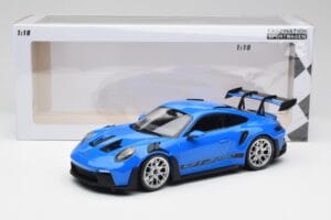 Porsche 911 992 GT3 RS Blau & Silberne Räder & Schwarzes Dekor Minichamps 1:18 153062234 Metall – Bild 6 von 6