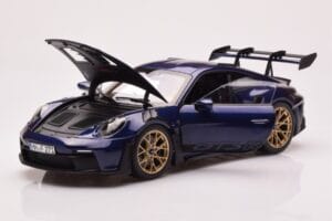 Porsche 911 992 GT3 RS Gentian Blau Metallic Norev 1:18 187363 Metall – Bild 2 von 8
