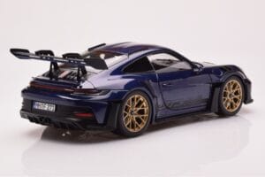 Porsche 911 992 GT3 RS Gentian Blau Metallic Norev 1:18 187363 Metall – Bild 3 von 8