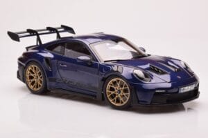 Porsche 911 992 GT3 RS Gentian Blau Metallic Norev 1:18 187363 Metall – Bild 6 von 8