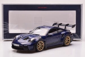 Porsche 911 992 GT3 RS Gentian Blau Metallic Norev 1:18 187363 Metall – Bild 8 von 8