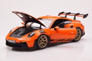 Porsche 911 992 GT3 RS Gulf Orange Norev 1:18 187360 Metall – Bild 2 von 8