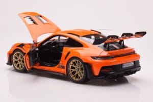 Porsche 911 992 GT3 RS Gulf Orange Norev 1:18 187360 Metall – Bild 5 von 8