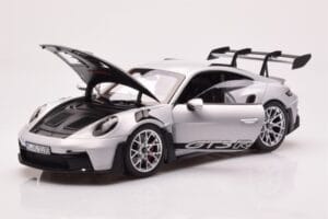 Porsche 911 992 GT3 RS Ice Grau Norev 1:18 187359 Metall – Bild 2 von 8