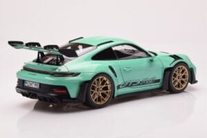 Porsche 911 992 GT3 RS Mint Grün Norev 1:18 187362 Metall – Bild 3 von 8