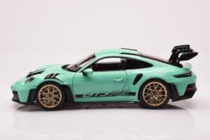 Porsche 911 992 GT3 RS Mint Grün Norev 1:18 187362 Metall – Bild 4 von 8