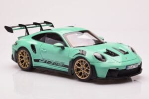 Porsche 911 992 GT3 RS Mint Grün Norev 1:18 187362 Metall – Bild 6 von 8