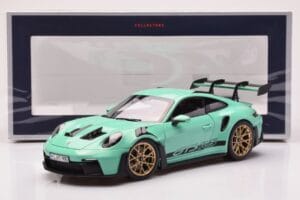 Porsche 911 992 GT3 RS Mint Grün Norev 1:18 187362 Metall – Bild 8 von 8