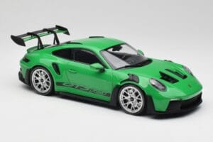 Porsche 911 992 GT3 RS Python Grün & Silberne Räder & Schwarzes Dekor Minichamps 1:18 153062235 Metall – Bild 4 von 6