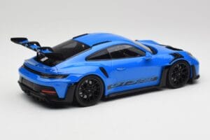 Porsche 911 992 GT3 RS Shark Blau & Schwarze Räder Minichamps 1:18 153062233 Metall – Bild 2 von 6