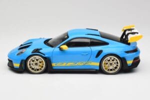 Porsche 911 992 GT3 RS Shark Blau & Gelb Decor Concept Minichamps 1:18 911992001 Metall – Bild 4 von 8