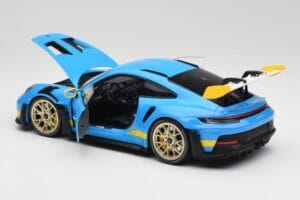 Porsche 911 992 GT3 RS Shark Blau & Gelb Decor Concept Minichamps 1:18 911992001 Metall – Bild 5 von 8