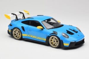 Porsche 911 992 GT3 RS Shark Blau & Gelb Decor Concept Minichamps 1:18 911992001 Metall – Bild 6 von 8
