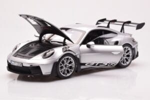 Porsche 911 992 GT3 RS Silber Metallic Norev 1:18 187357 Metall – Bild 2 von 8