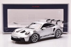 Porsche 911 992 GT3 RS Silber Metallic Norev 1:18 187357 Metall – Bild 8 von 8