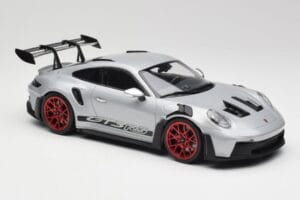 Porsche 911 992 GT3 RS Silber & Rote Räder Minichamps 1:18 153062241 Metall – Bild 4 von 6