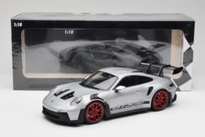 Porsche 911 992 GT3 RS Silber & Rote Räder Minichamps 1:18 153062241 Metall – Bild 6 von 6