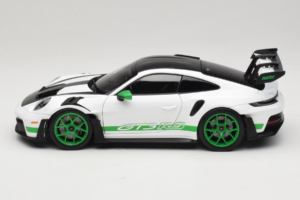 Porsche 911 992 GT3 RS Tribute to Carrera RS White Python Green Norev 1:18 187372 Metall – Bild 4 von 8