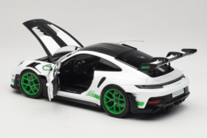Porsche 911 992 GT3 RS Tribute to Carrera RS White Python Green Norev 1:18 187372 Metall – Bild 5 von 8