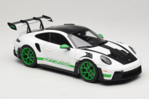Porsche 911 992 GT3 RS Tribute to Carrera RS White Python Green Norev 1:18 187372 Metall – Bild 6 von 8