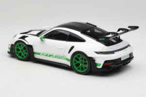 Porsche 911 992 GT3 RS Tribute to Carrera RS White Python Green Norev 1:18 187372 Metall – Bild 7 von 8