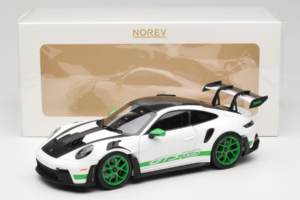 Porsche 911 992 GT3 RS Tribute to Carrera RS White Python Green Norev 1:18 187372 Metall – Bild 8 von 8