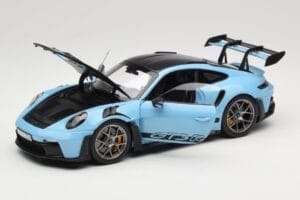 Porsche 911 992 GT3 RS Weissach Pack Gulf Blue Norev 1:18 187367 Metall – Bild 2 von 8