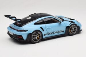 Porsche 911 992 GT3 RS Weissach Pack Gulf Blue Norev 1:18 187367 Metall – Bild 3 von 8